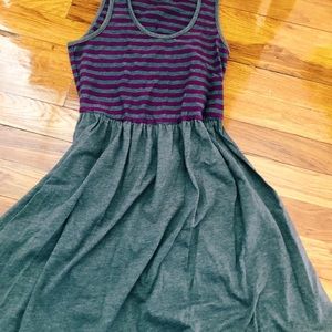 Vans Grey and Purple stripe skater dress